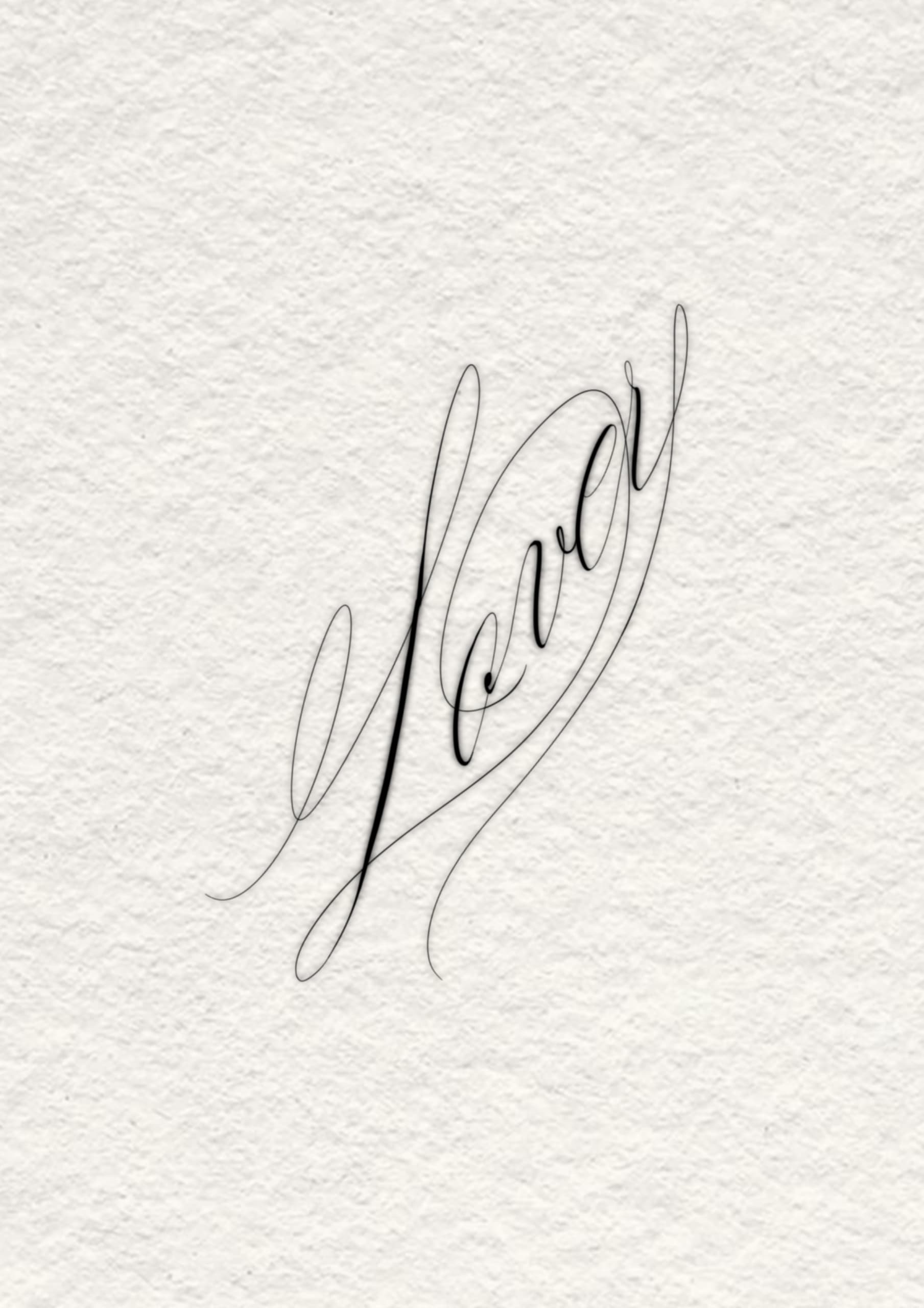 Escrita “Lover”